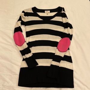 Milly striped v-neck sweater